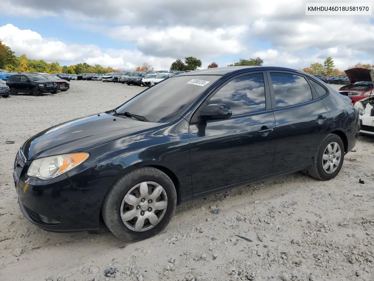 KMHDU46D18U581970 2008 Hyundai Elantra Gls