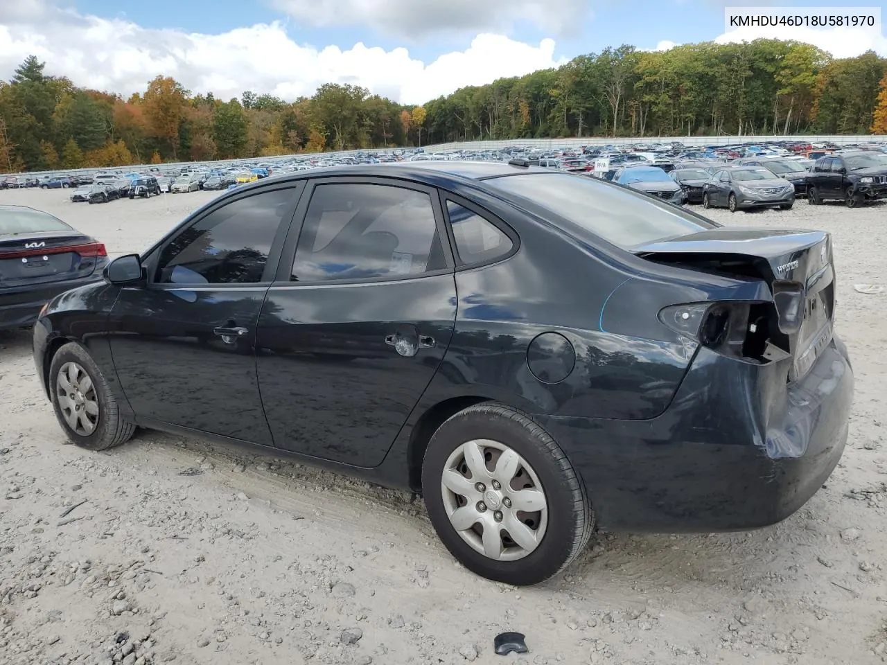 KMHDU46D18U581970 2008 Hyundai Elantra Gls