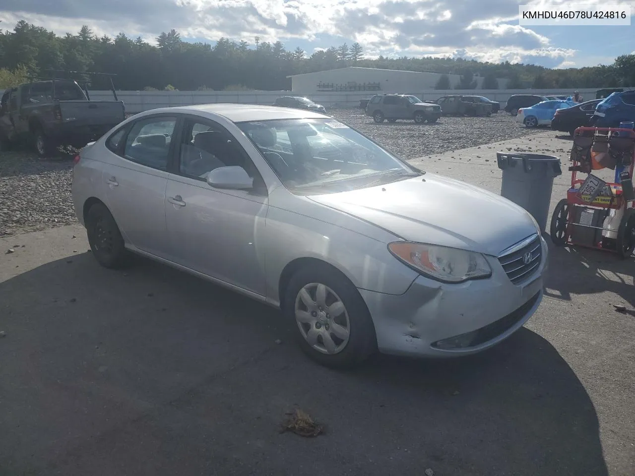 2008 Hyundai Elantra Gls VIN: KMHDU46D78U424816 Lot: 73506934