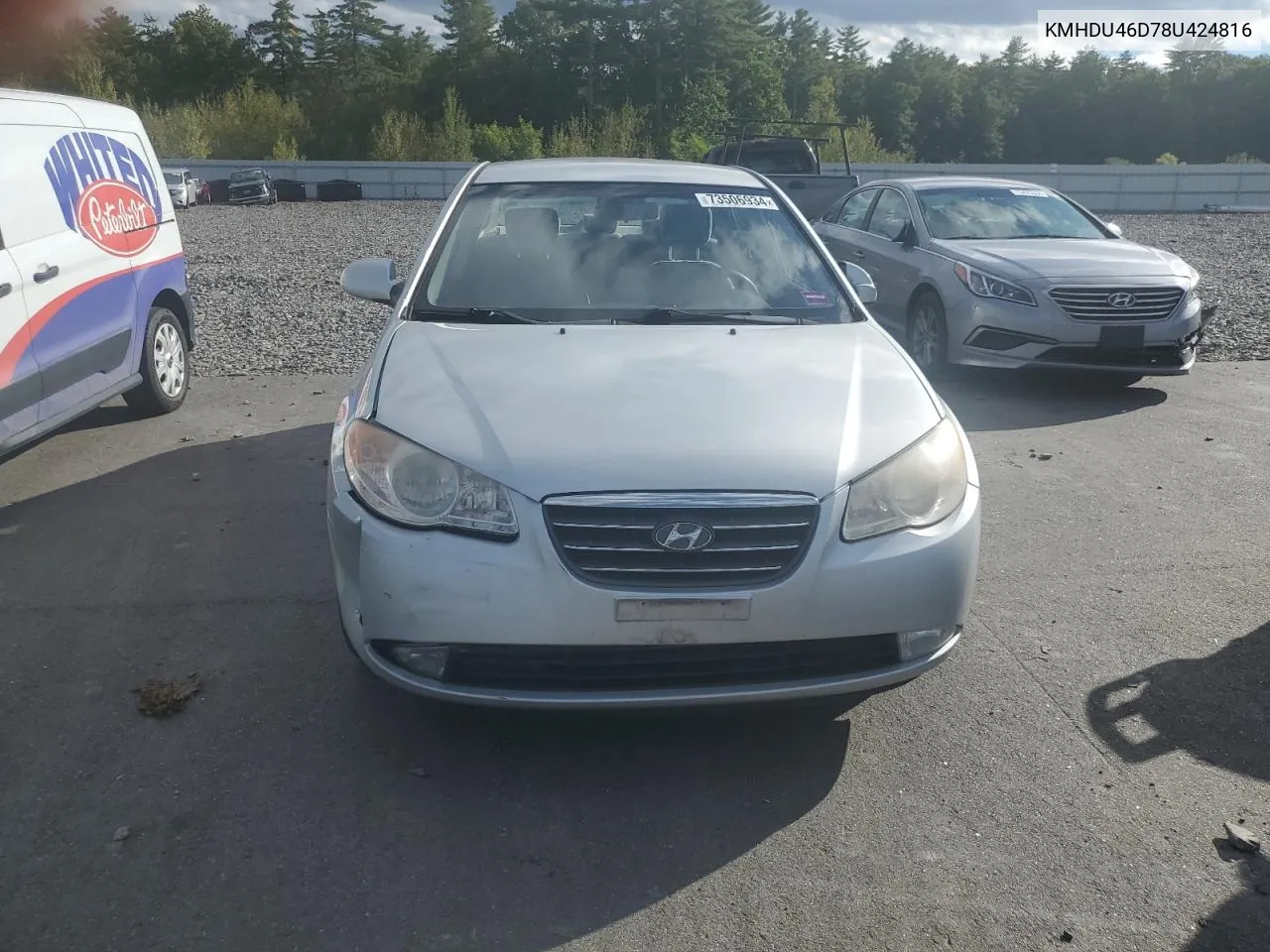 KMHDU46D78U424816 2008 Hyundai Elantra Gls