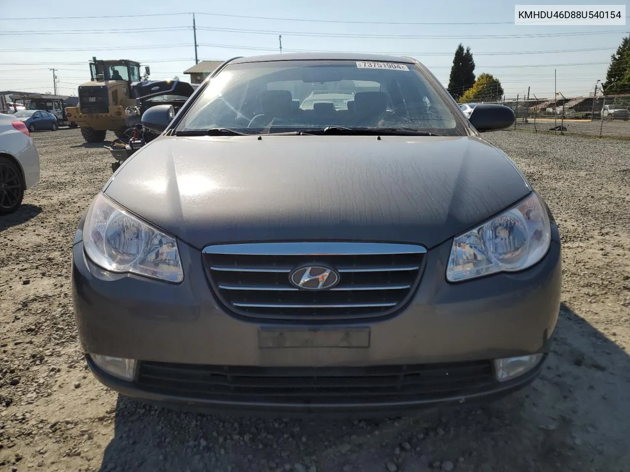 2008 Hyundai Elantra Gls VIN: KMHDU46D88U540154 Lot: 73751904