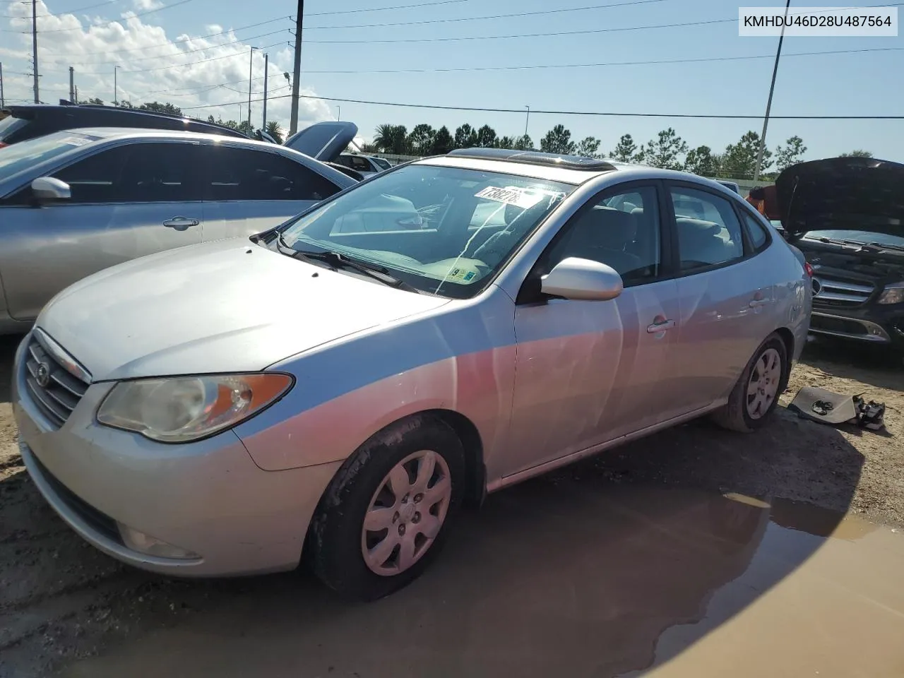 2008 Hyundai Elantra Gls VIN: KMHDU46D28U487564 Lot: 73827864