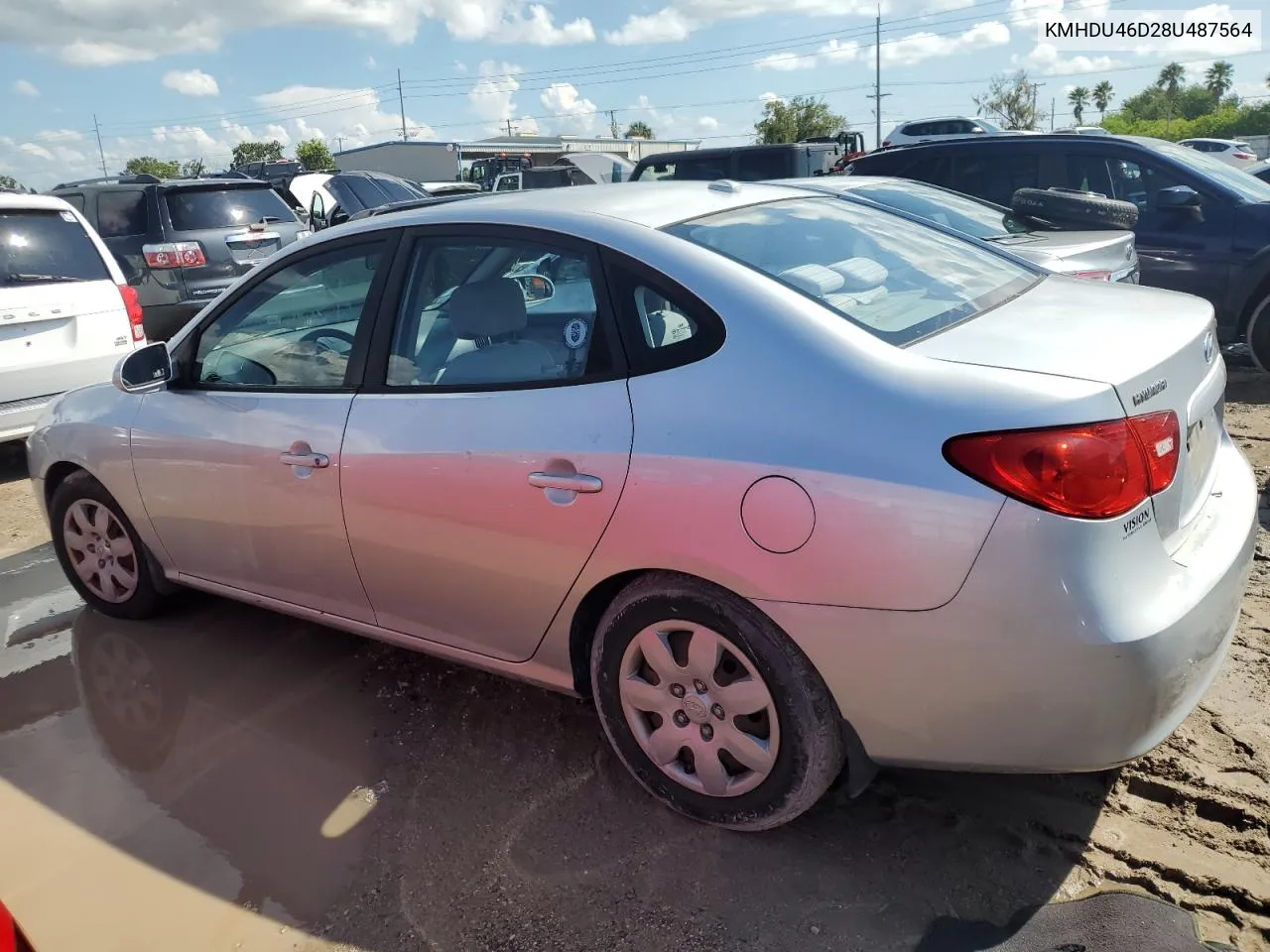 2008 Hyundai Elantra Gls VIN: KMHDU46D28U487564 Lot: 73827864