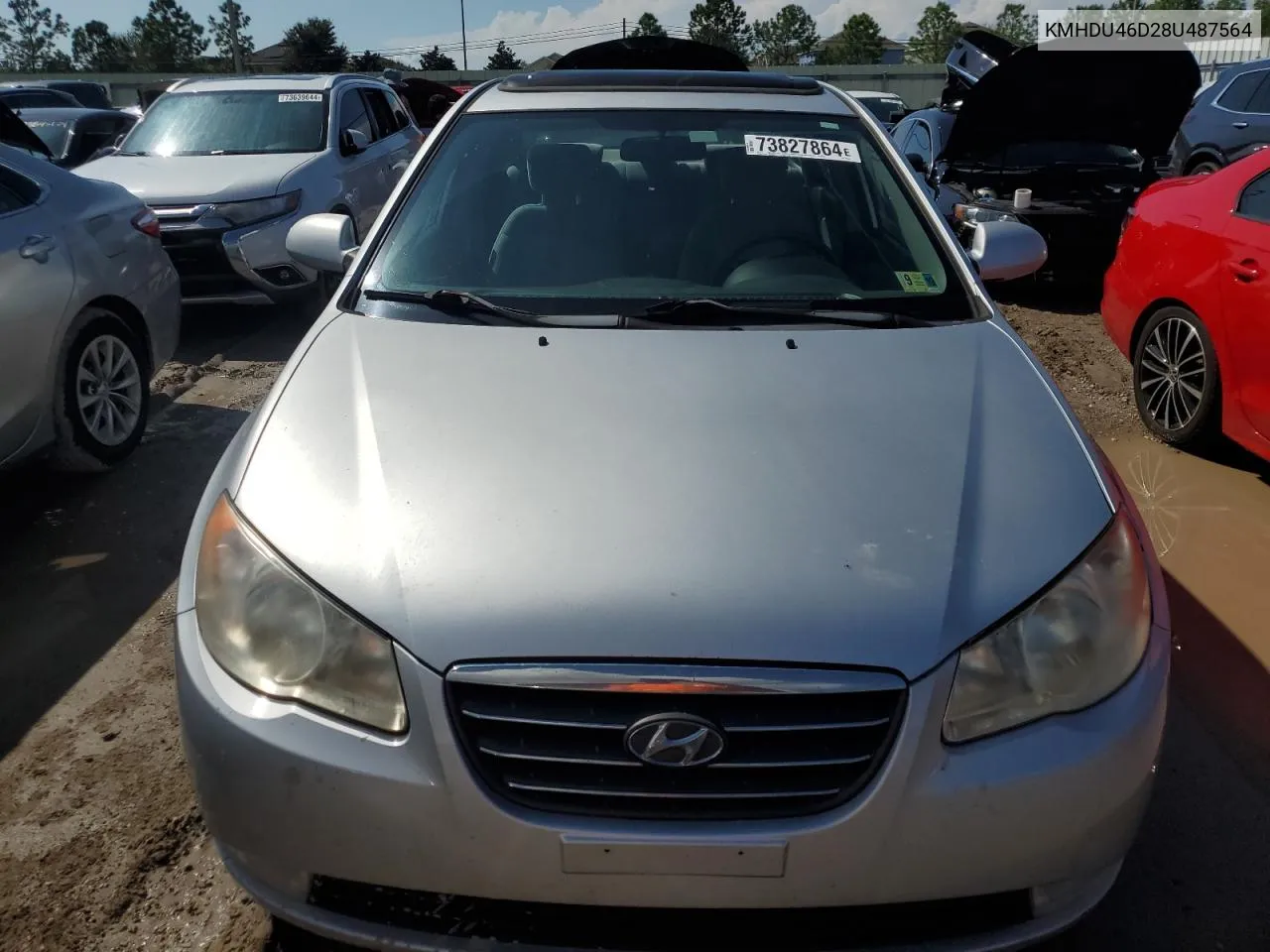 2008 Hyundai Elantra Gls VIN: KMHDU46D28U487564 Lot: 73827864