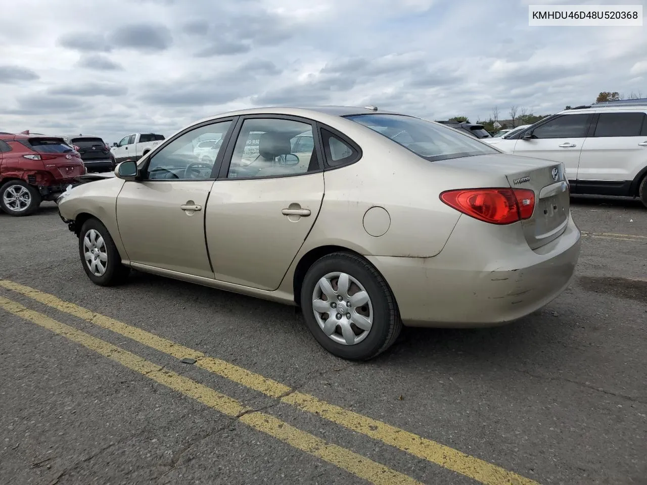 2008 Hyundai Elantra Gls VIN: KMHDU46D48U520368 Lot: 73865994