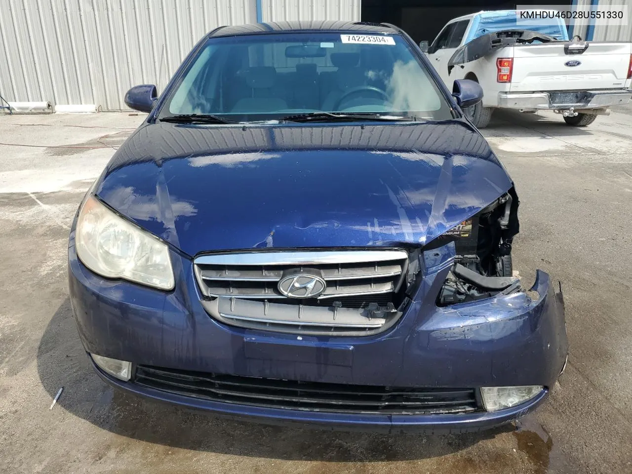 2008 Hyundai Elantra Gls VIN: KMHDU46D28U551330 Lot: 74223304