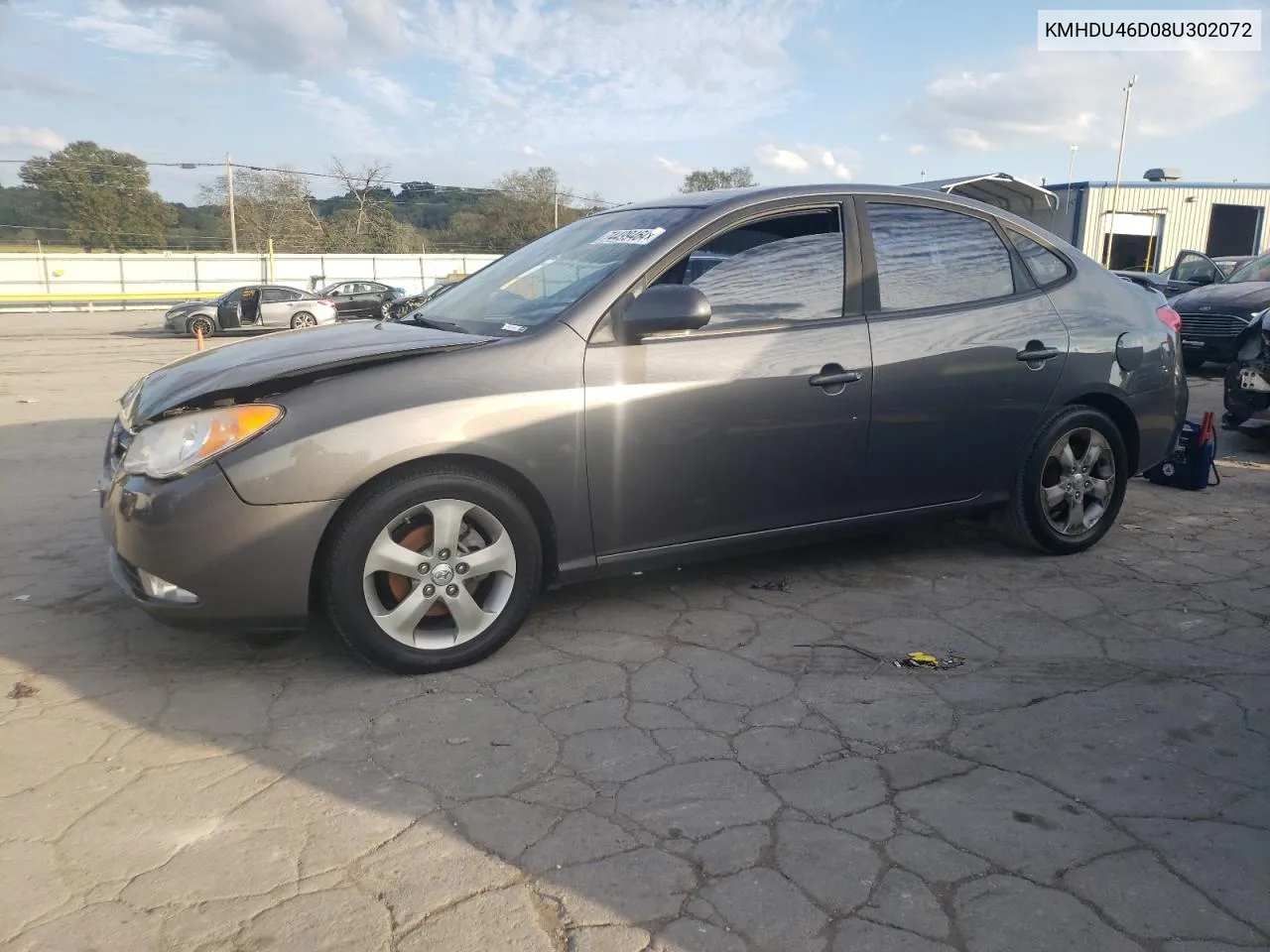 KMHDU46D08U302072 2008 Hyundai Elantra Gls