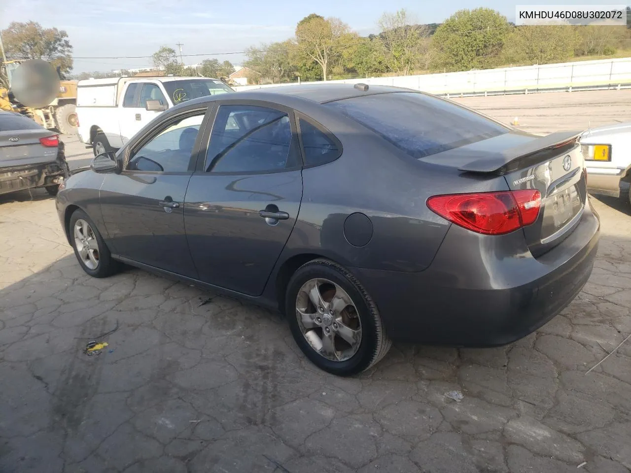 KMHDU46D08U302072 2008 Hyundai Elantra Gls