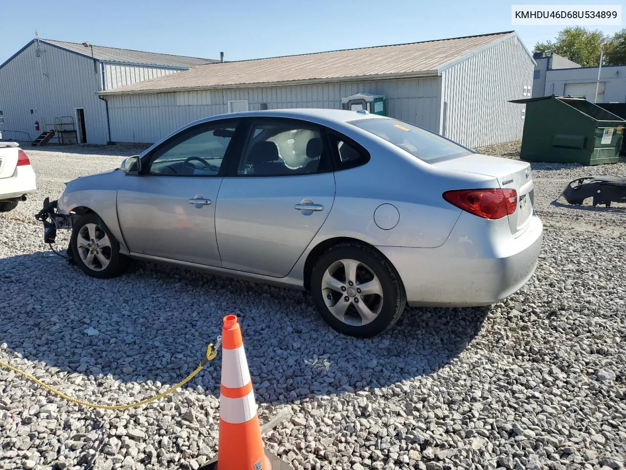 2008 Hyundai Elantra Gls VIN: KMHDU46D68U534899 Lot: 75698374