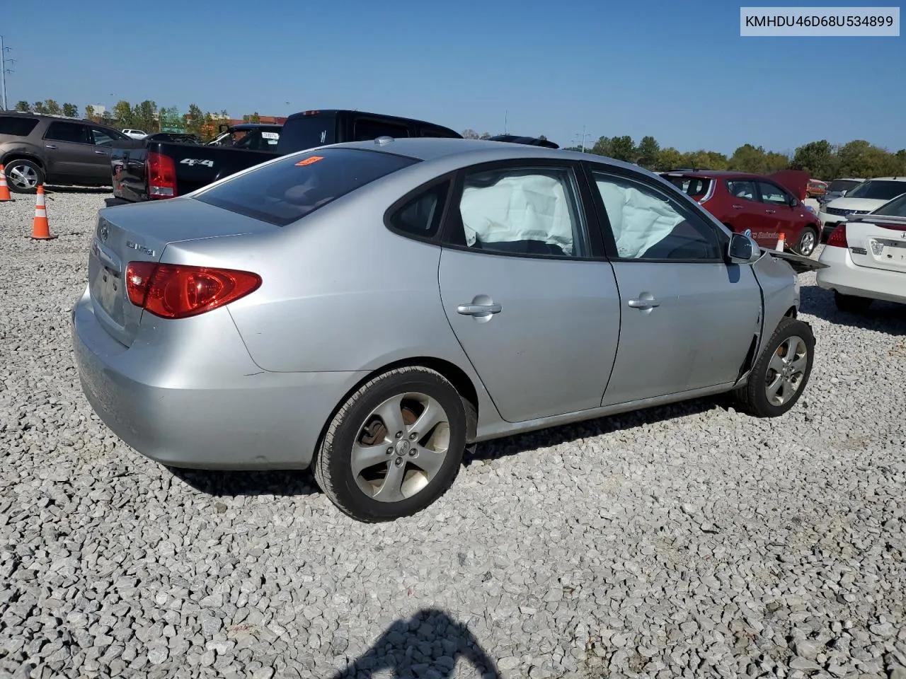 2008 Hyundai Elantra Gls VIN: KMHDU46D68U534899 Lot: 75698374