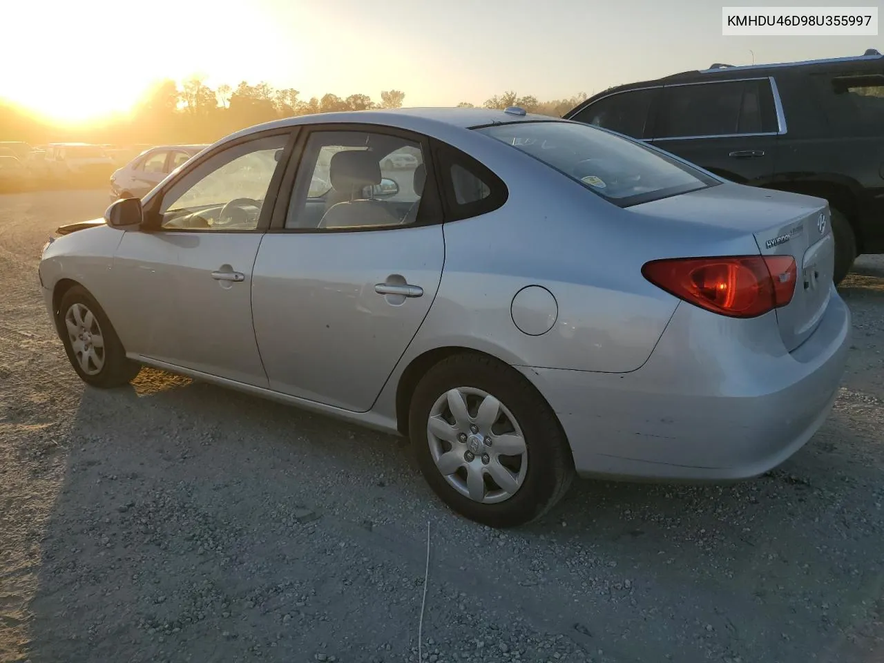 2008 Hyundai Elantra Gls VIN: KMHDU46D98U355997 Lot: 76546094