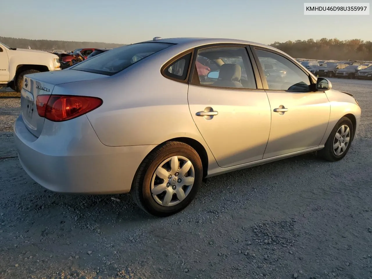 2008 Hyundai Elantra Gls VIN: KMHDU46D98U355997 Lot: 76546094