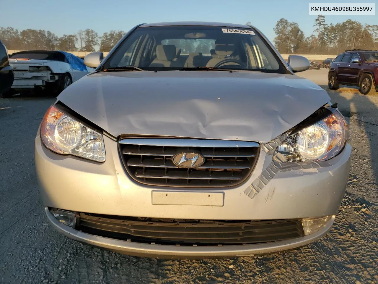 2008 Hyundai Elantra Gls VIN: KMHDU46D98U355997 Lot: 76546094