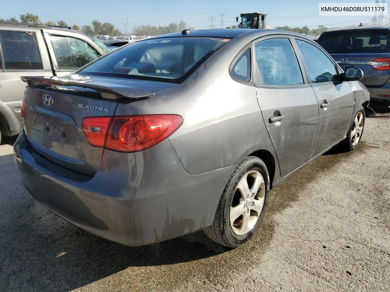 2008 Hyundai Elantra Gls VIN: KMHDU46D08U511179 Lot: 76559684