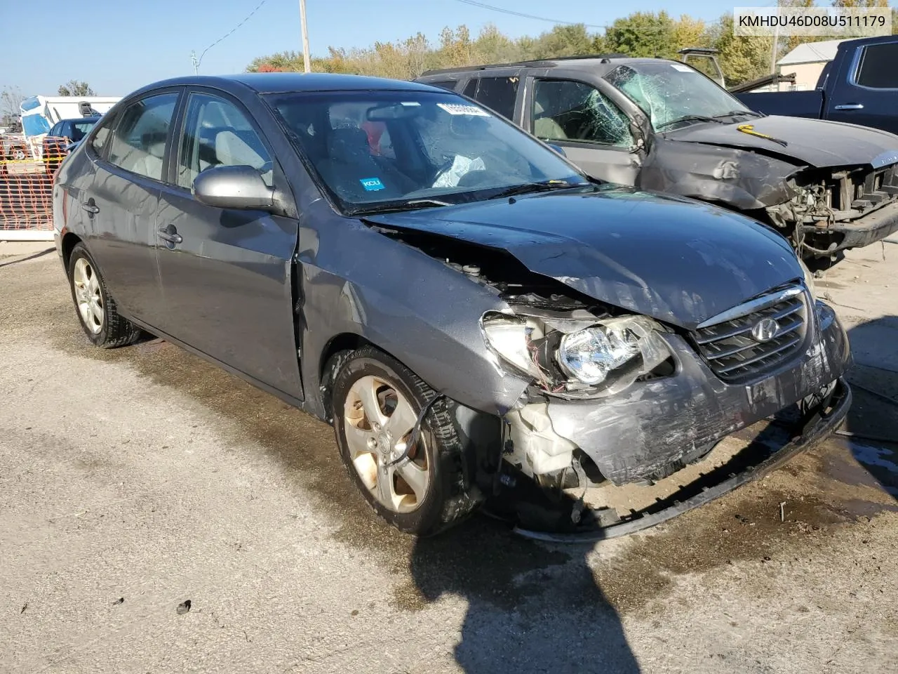 KMHDU46D08U511179 2008 Hyundai Elantra Gls