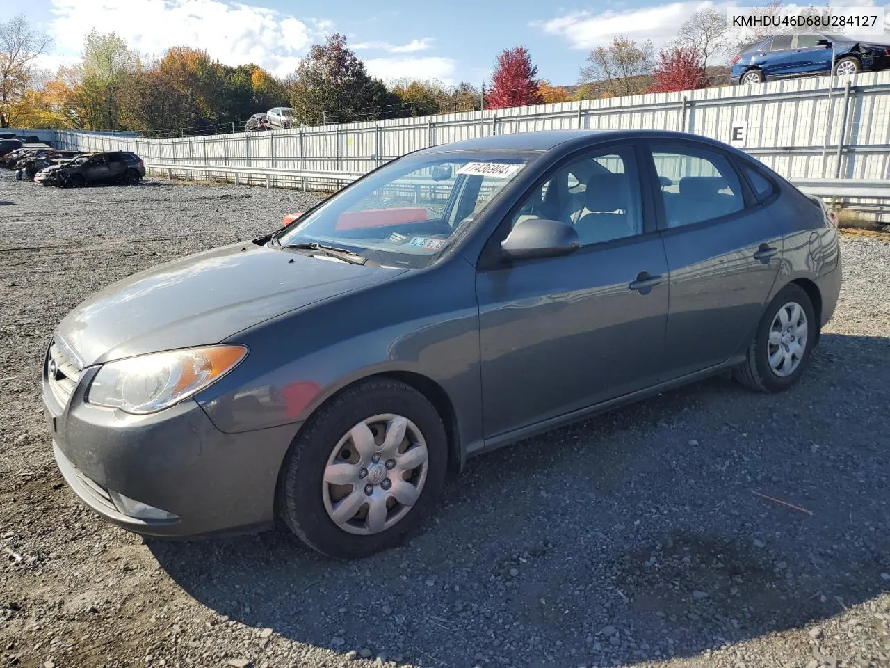 KMHDU46D68U284127 2008 Hyundai Elantra Gls