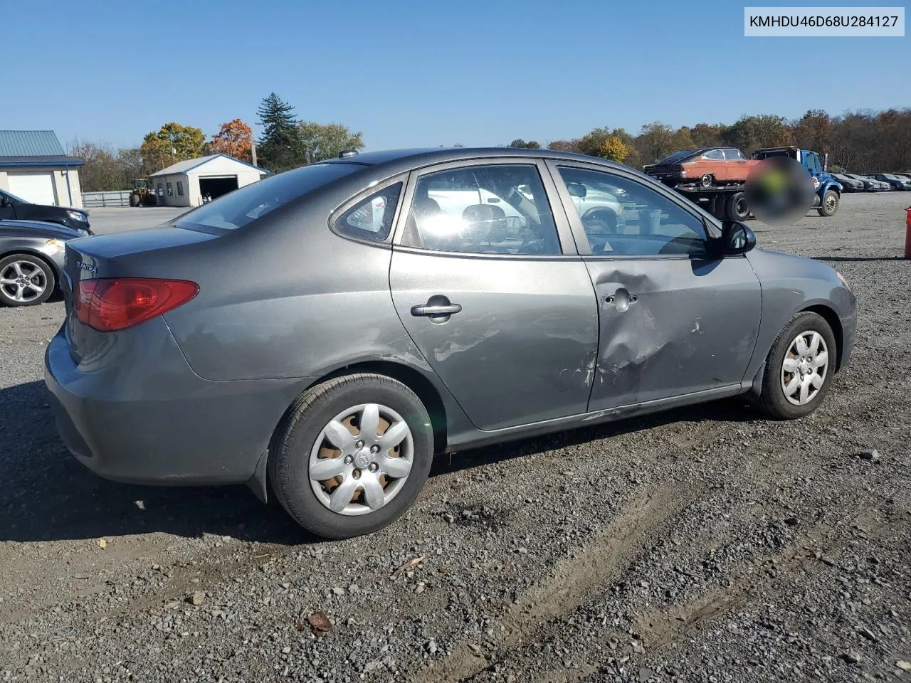 2008 Hyundai Elantra Gls VIN: KMHDU46D68U284127 Lot: 77436904