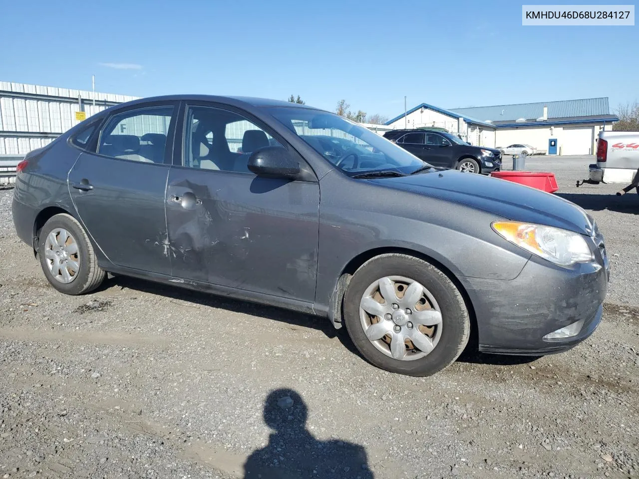 KMHDU46D68U284127 2008 Hyundai Elantra Gls