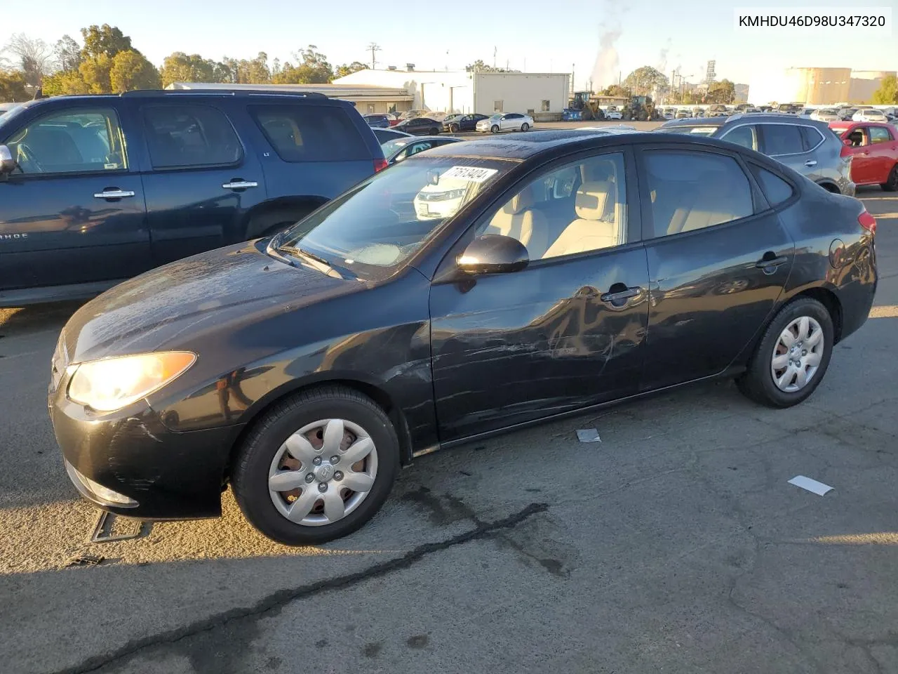 2008 Hyundai Elantra Gls VIN: KMHDU46D98U347320 Lot: 77613404