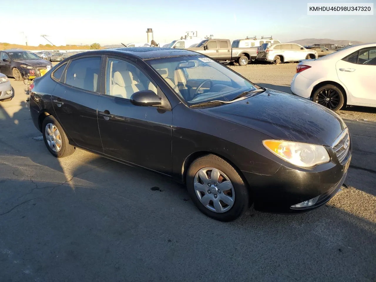 2008 Hyundai Elantra Gls VIN: KMHDU46D98U347320 Lot: 77613404