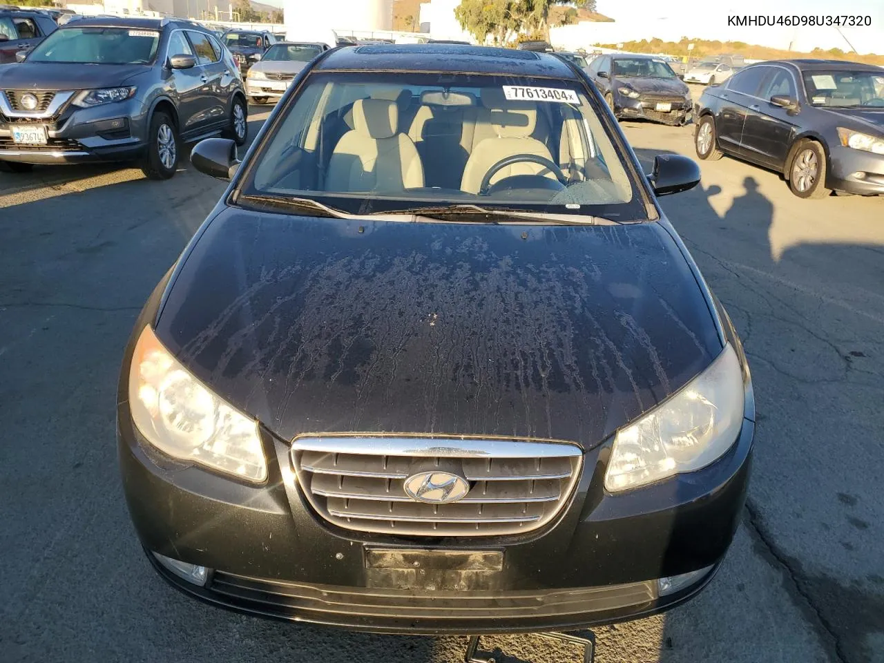 2008 Hyundai Elantra Gls VIN: KMHDU46D98U347320 Lot: 77613404