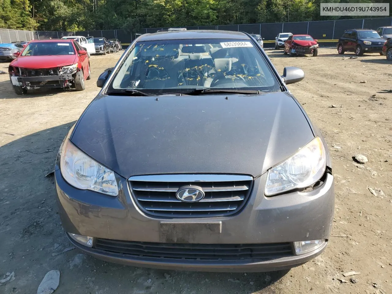 2009 Hyundai Elantra Gls VIN: KMHDU46D19U743954 Lot: 68539884