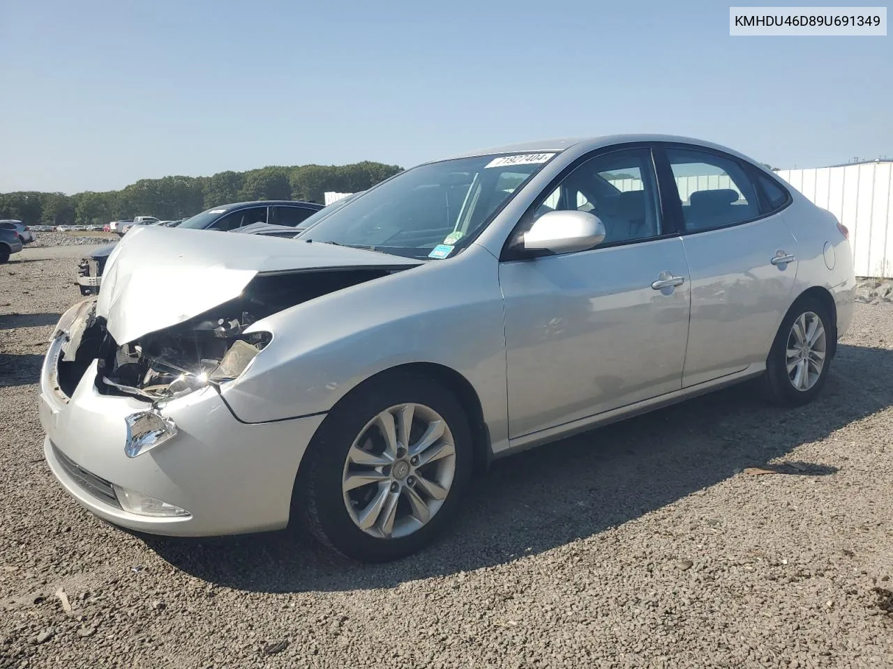 KMHDU46D89U691349 2009 Hyundai Elantra Gls