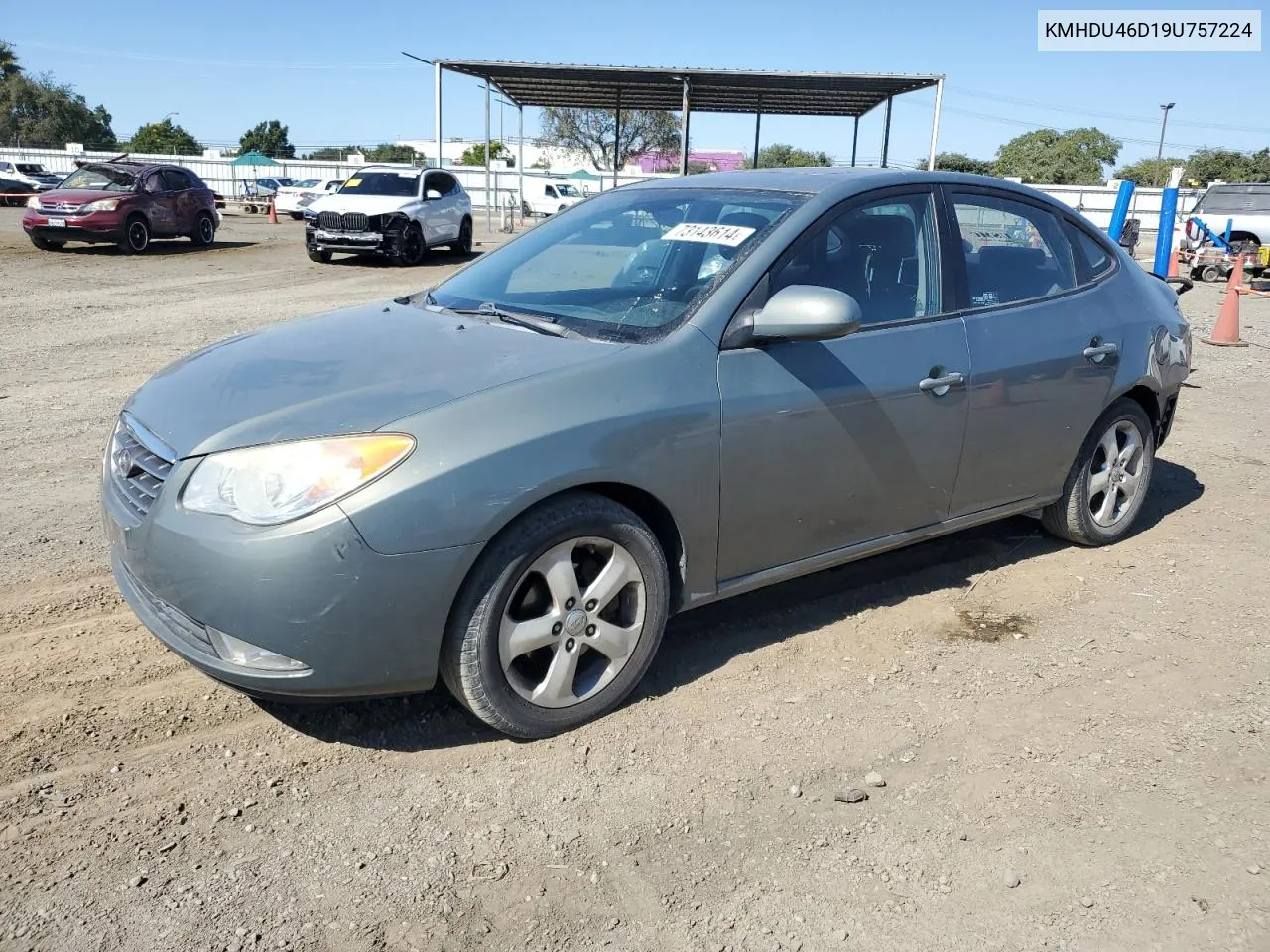 KMHDU46D19U757224 2009 Hyundai Elantra Gls