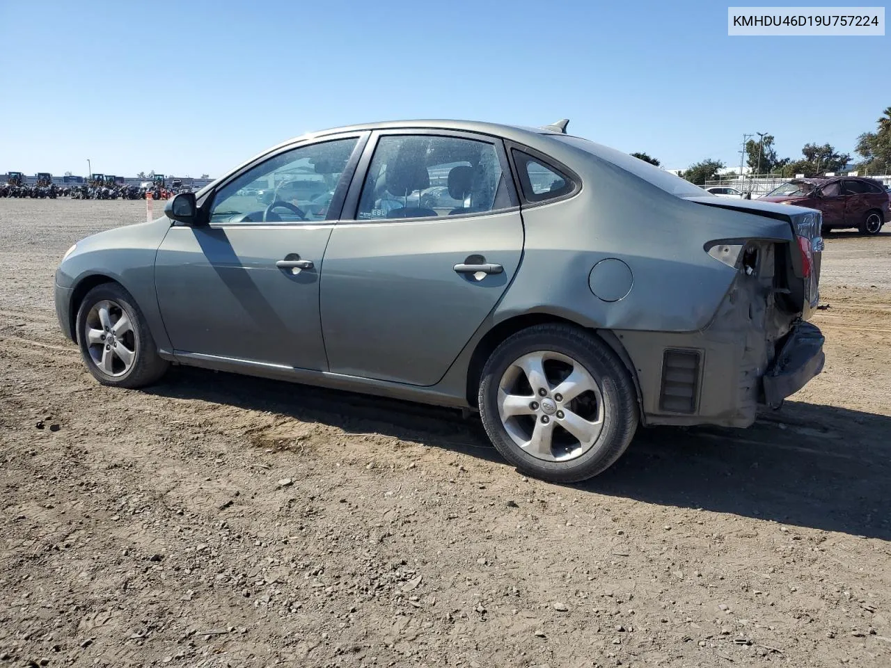 2009 Hyundai Elantra Gls VIN: KMHDU46D19U757224 Lot: 73143614