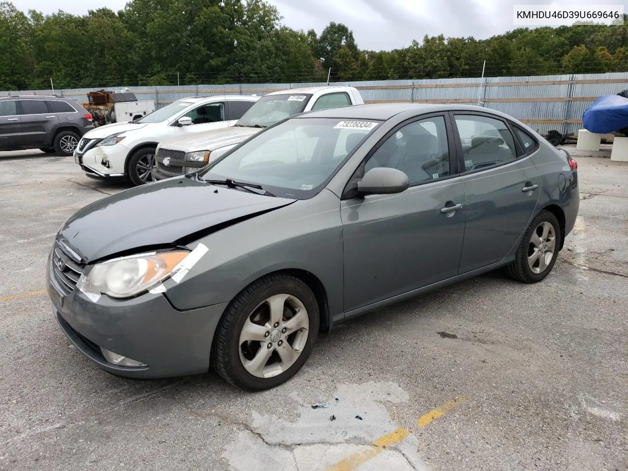 KMHDU46D39U669646 2009 Hyundai Elantra Gls