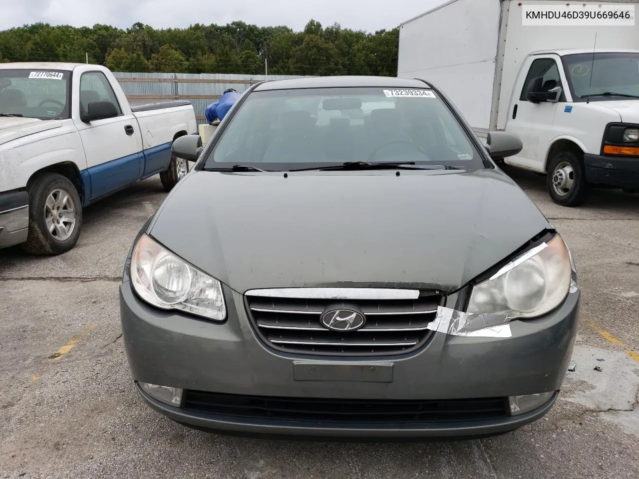 2009 Hyundai Elantra Gls VIN: KMHDU46D39U669646 Lot: 73239334