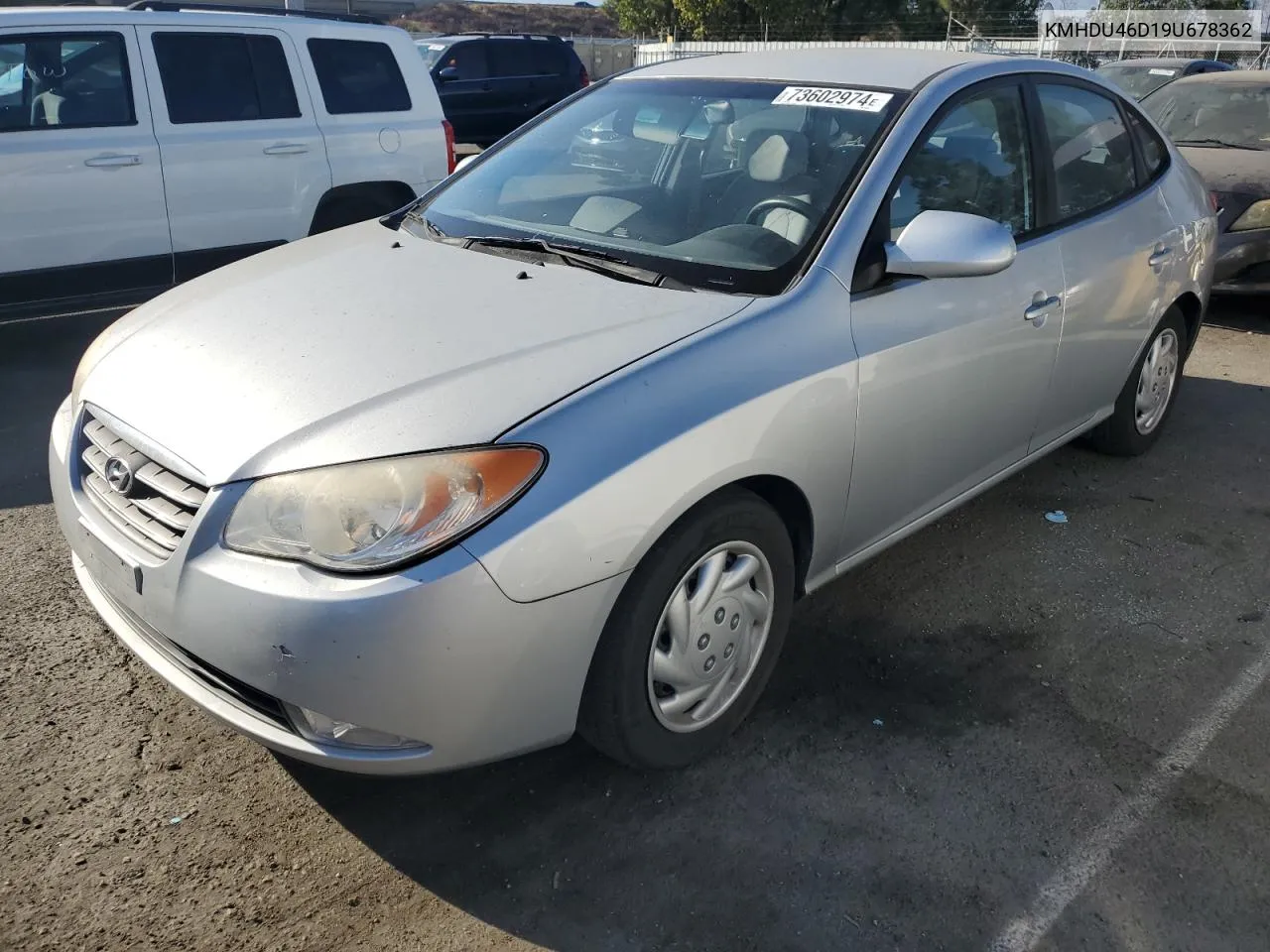 2009 Hyundai Elantra Gls VIN: KMHDU46D19U678362 Lot: 73602974