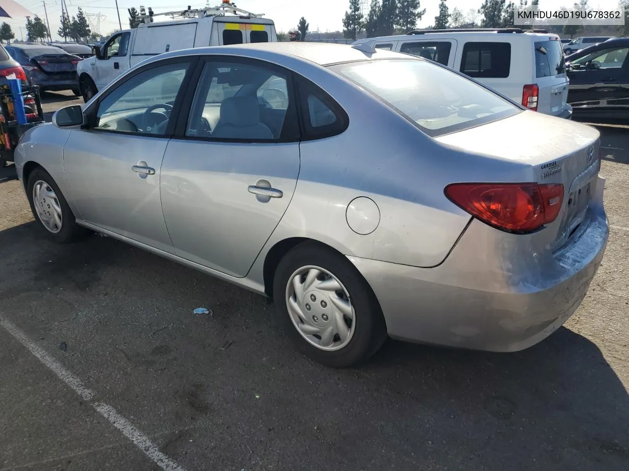 2009 Hyundai Elantra Gls VIN: KMHDU46D19U678362 Lot: 73602974