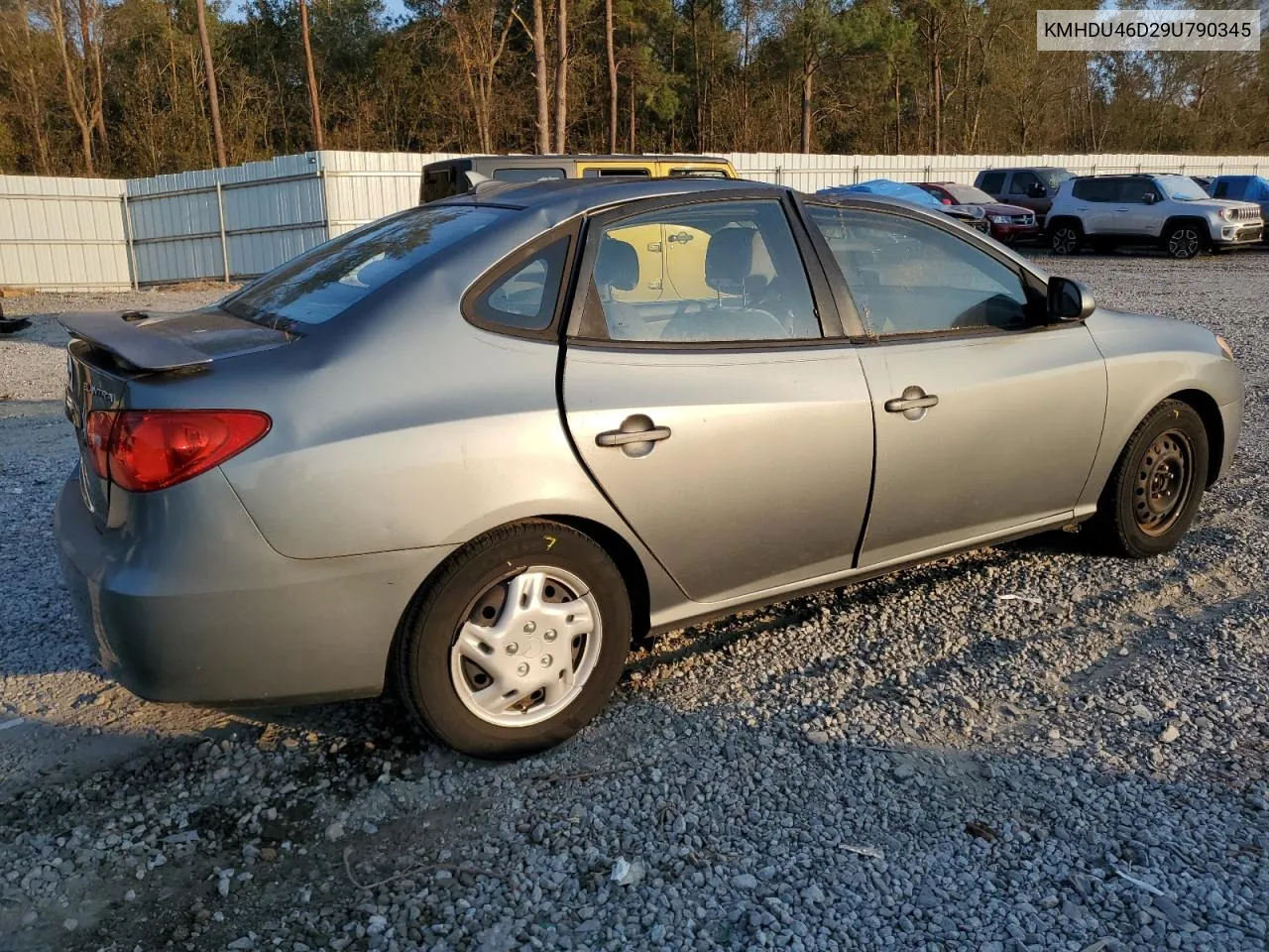 2009 Hyundai Elantra Gls VIN: KMHDU46D29U790345 Lot: 74061084