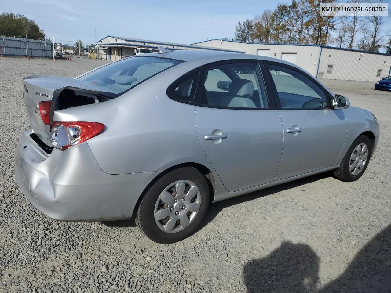 2009 Hyundai Elantra Gls VIN: KMHDU46D79U668385 Lot: 74270834