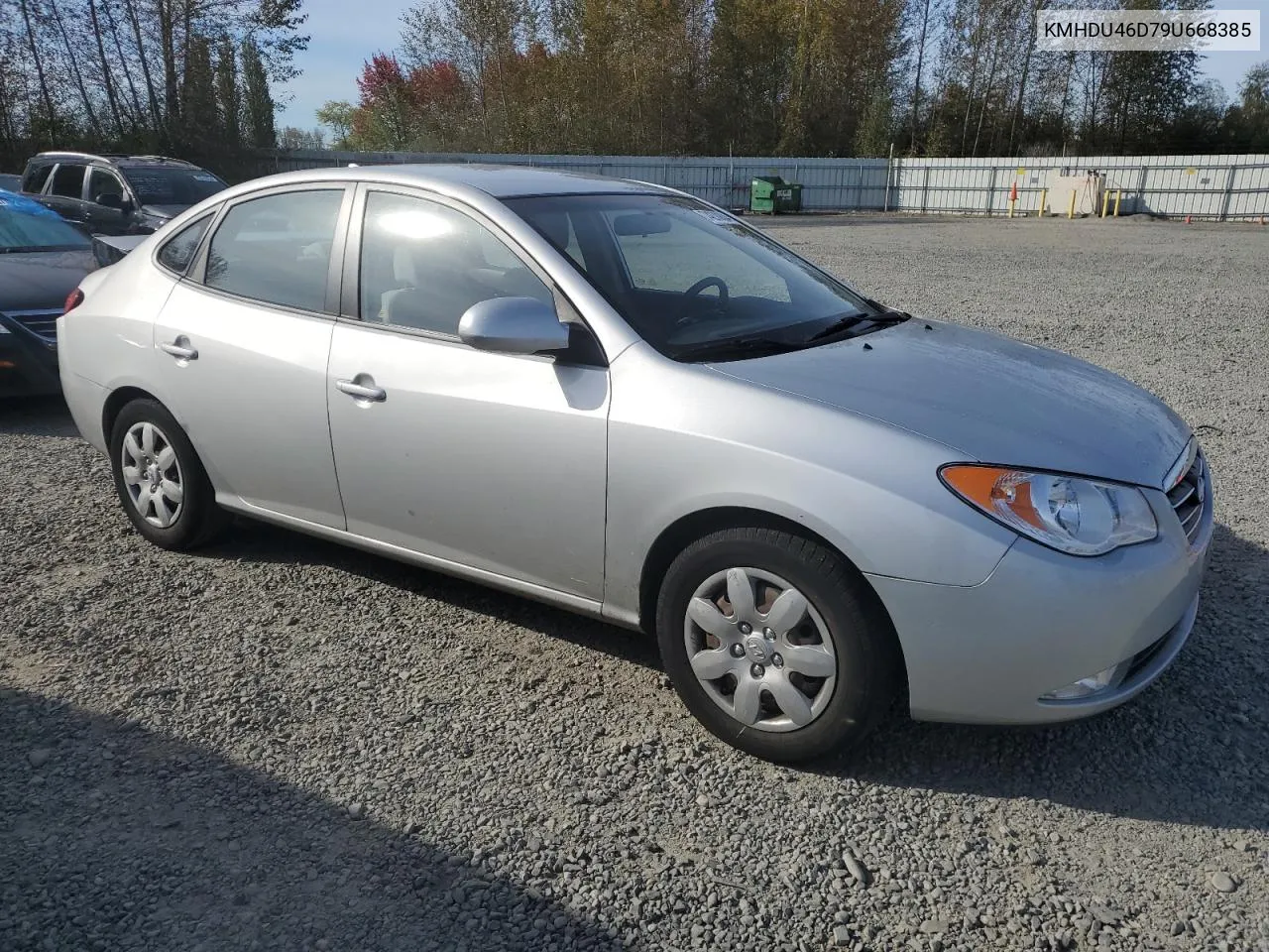 2009 Hyundai Elantra Gls VIN: KMHDU46D79U668385 Lot: 74270834