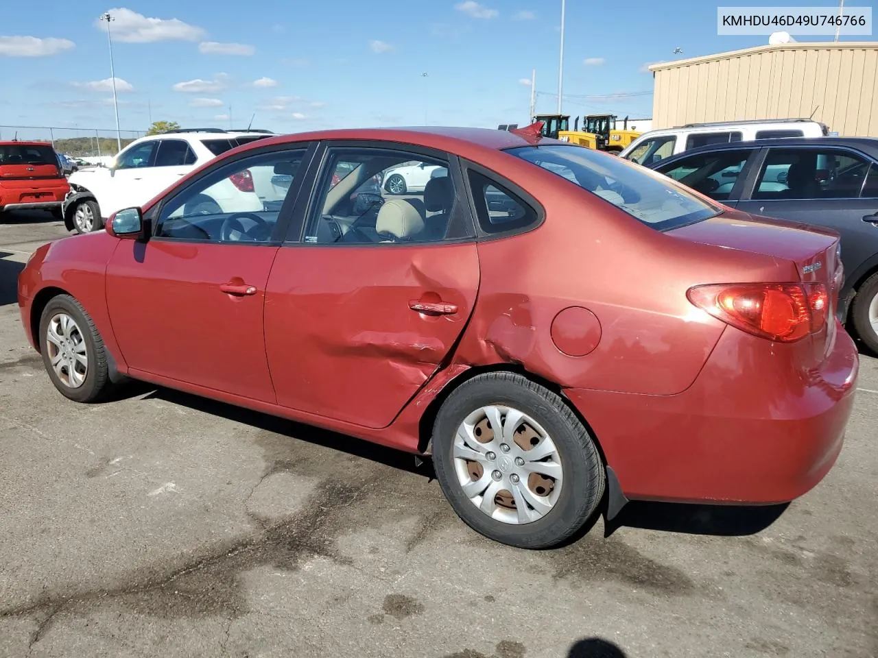 2009 Hyundai Elantra Gls VIN: KMHDU46D49U746766 Lot: 75529214