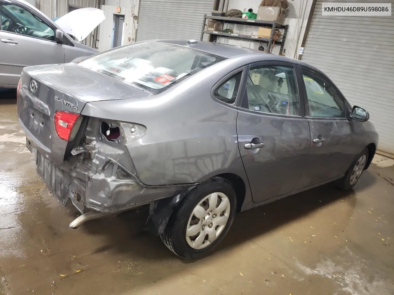 2009 Hyundai Elantra Gls VIN: KMHDU46D89U598086 Lot: 76892204