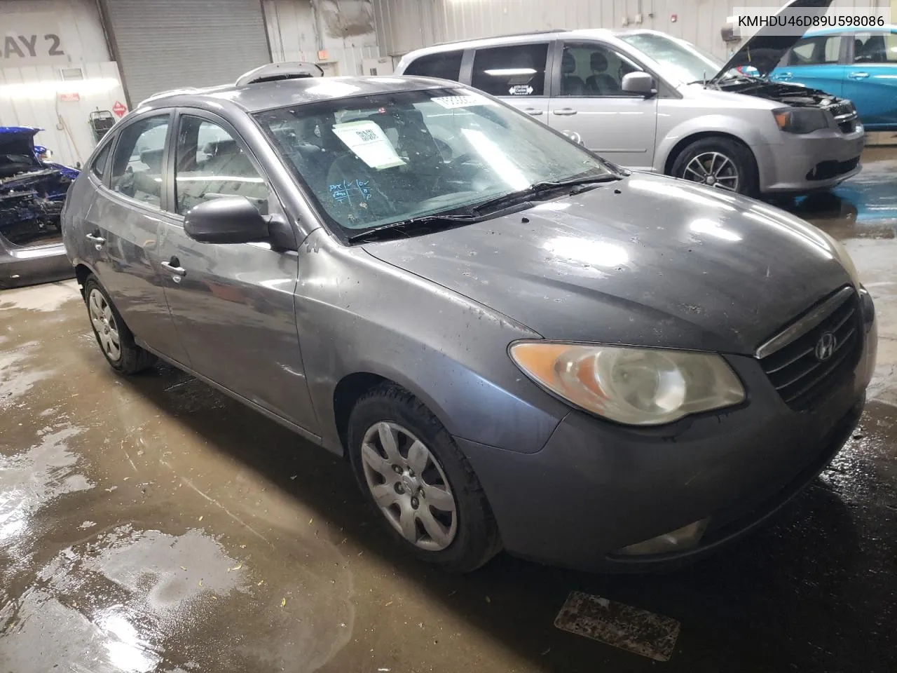 2009 Hyundai Elantra Gls VIN: KMHDU46D89U598086 Lot: 76892204