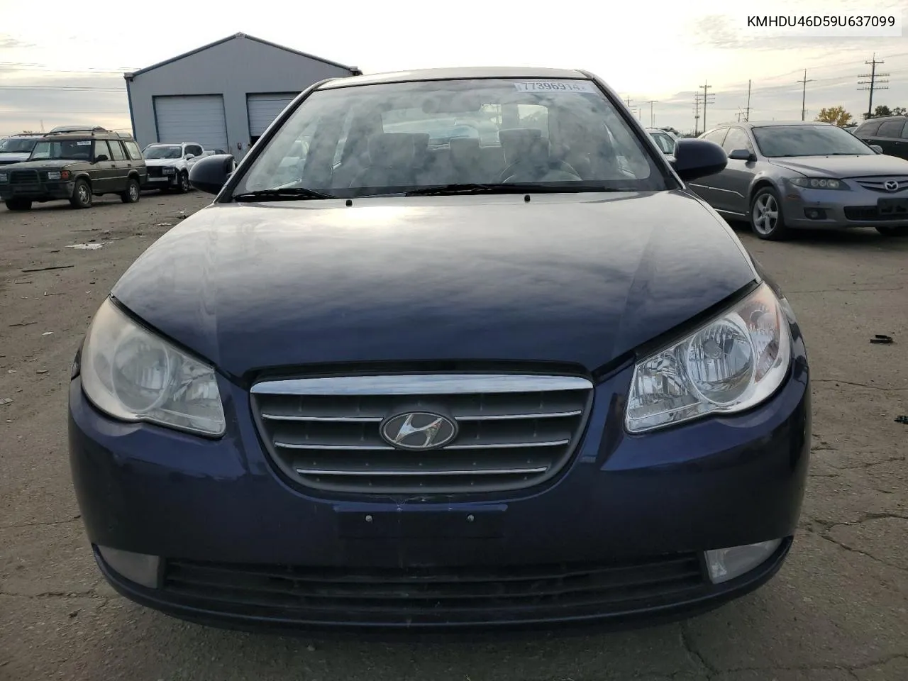 2009 Hyundai Elantra Gls VIN: KMHDU46D59U637099 Lot: 77396914