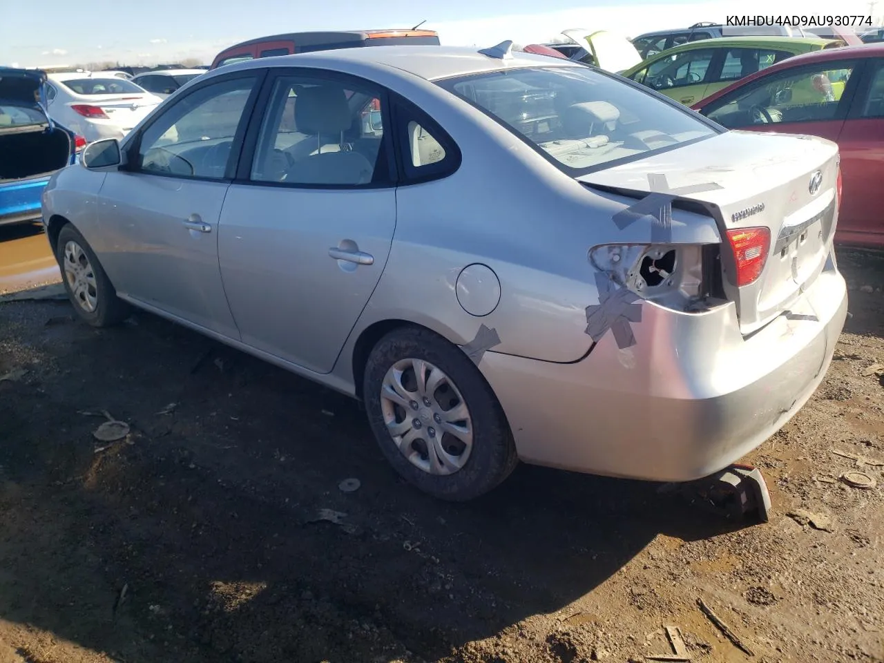 KMHDU4AD9AU930774 2010 Hyundai Elantra Blue