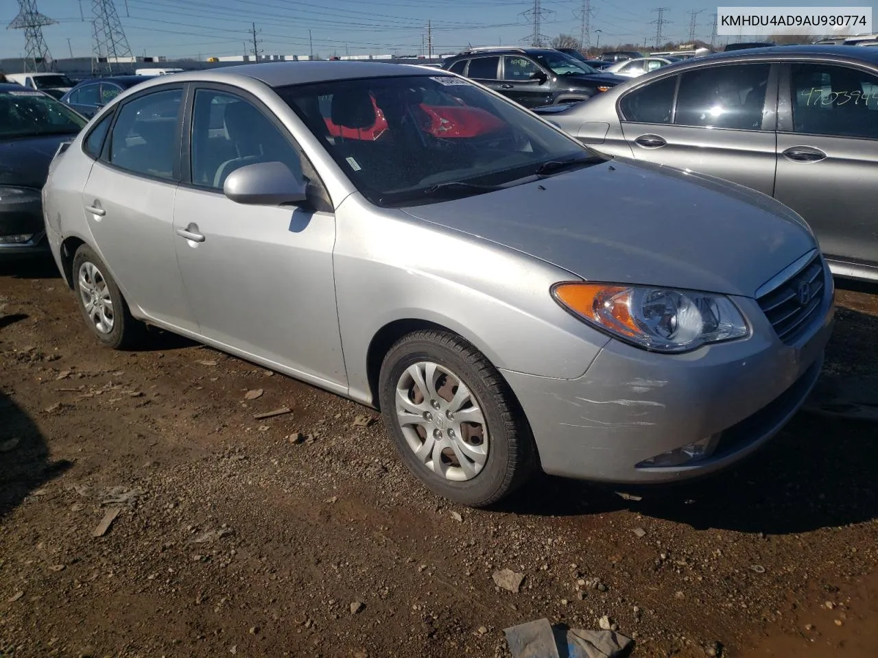 2010 Hyundai Elantra Blue VIN: KMHDU4AD9AU930774 Lot: 46949754