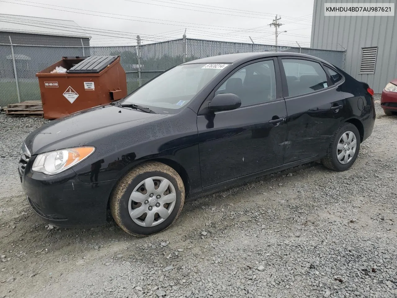 2010 Hyundai Elantra Blue VIN: KMHDU4BD7AU987621 Lot: 57628214