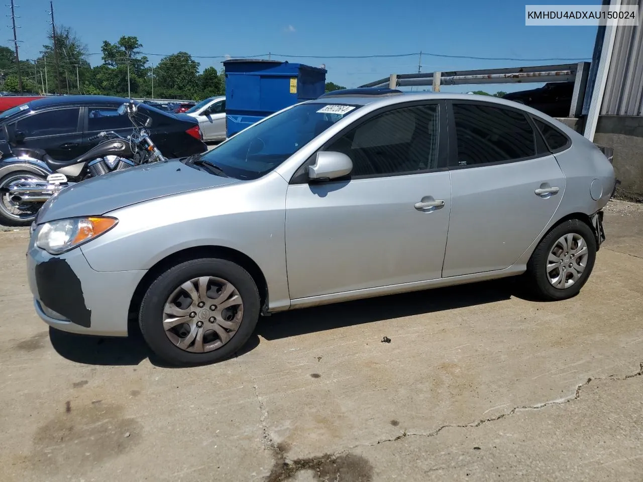 2010 Hyundai Elantra Blue VIN: KMHDU4ADXAU150024 Lot: 59972684