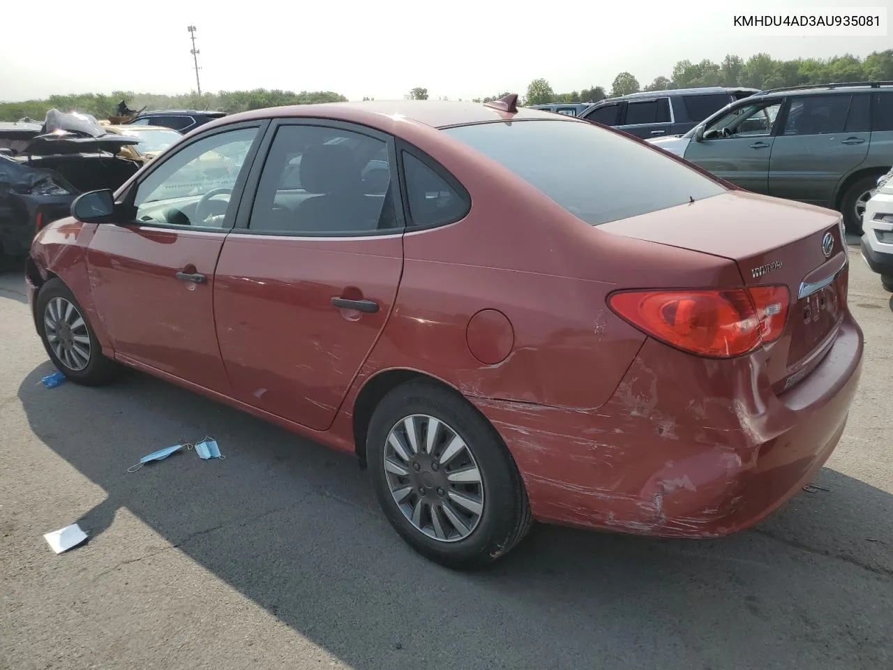 2010 Hyundai Elantra Blue VIN: KMHDU4AD3AU935081 Lot: 61384624