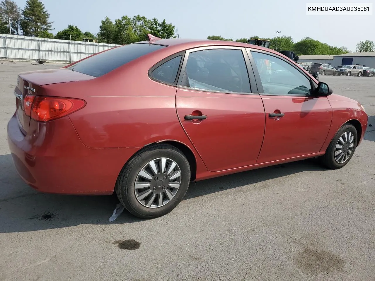 KMHDU4AD3AU935081 2010 Hyundai Elantra Blue