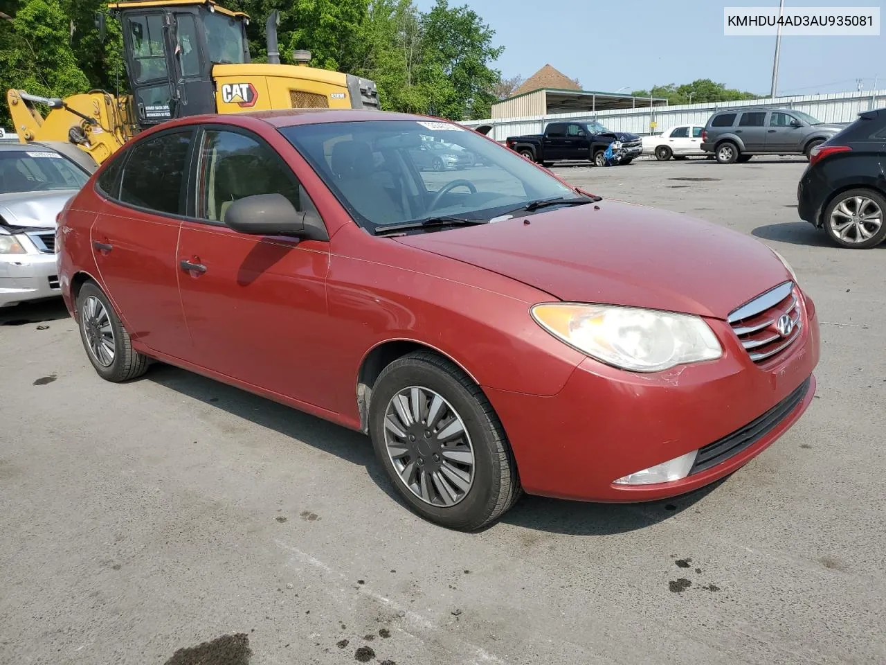 KMHDU4AD3AU935081 2010 Hyundai Elantra Blue