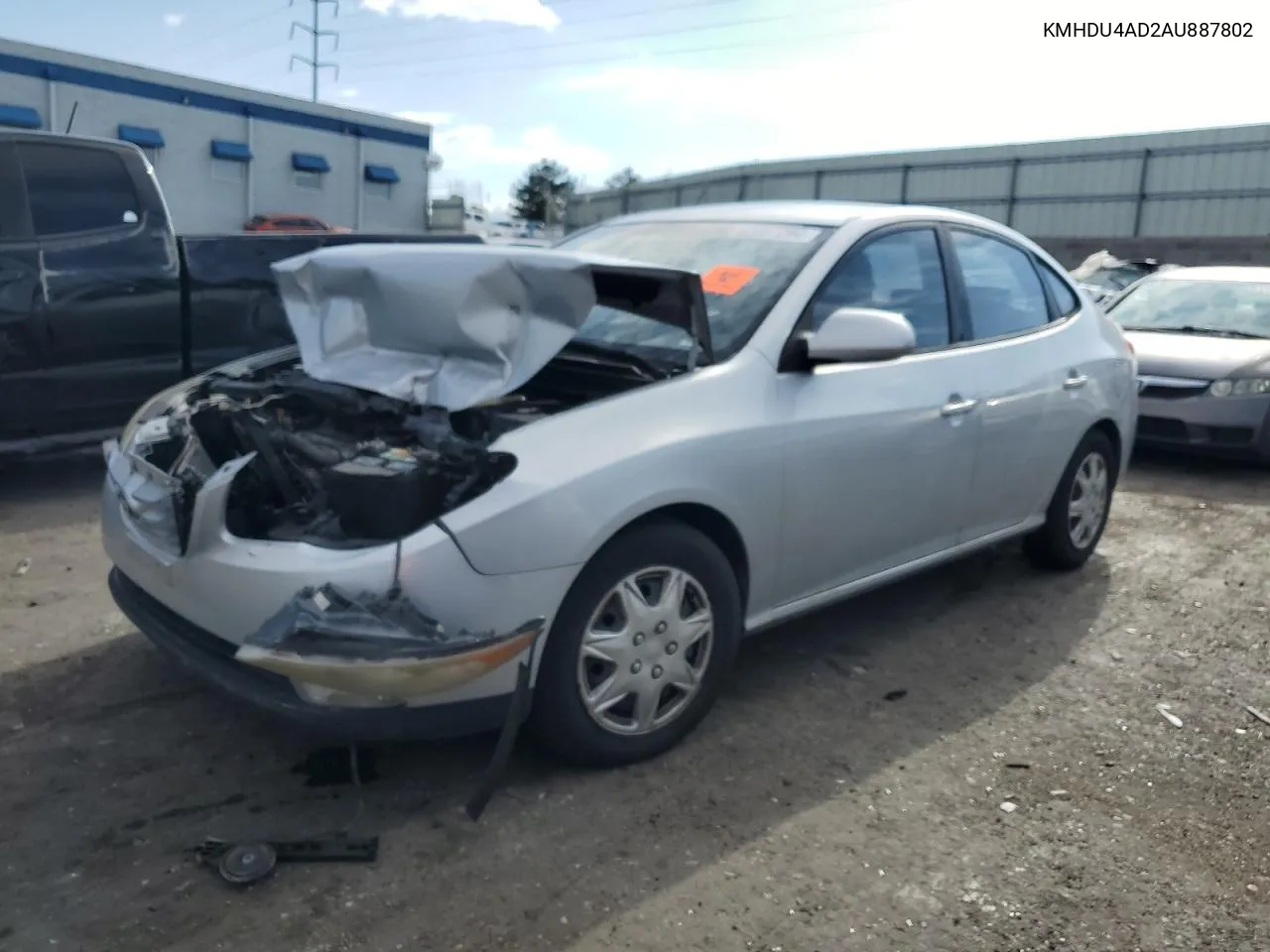 2010 Hyundai Elantra Blue VIN: KMHDU4AD2AU887802 Lot: 62057294