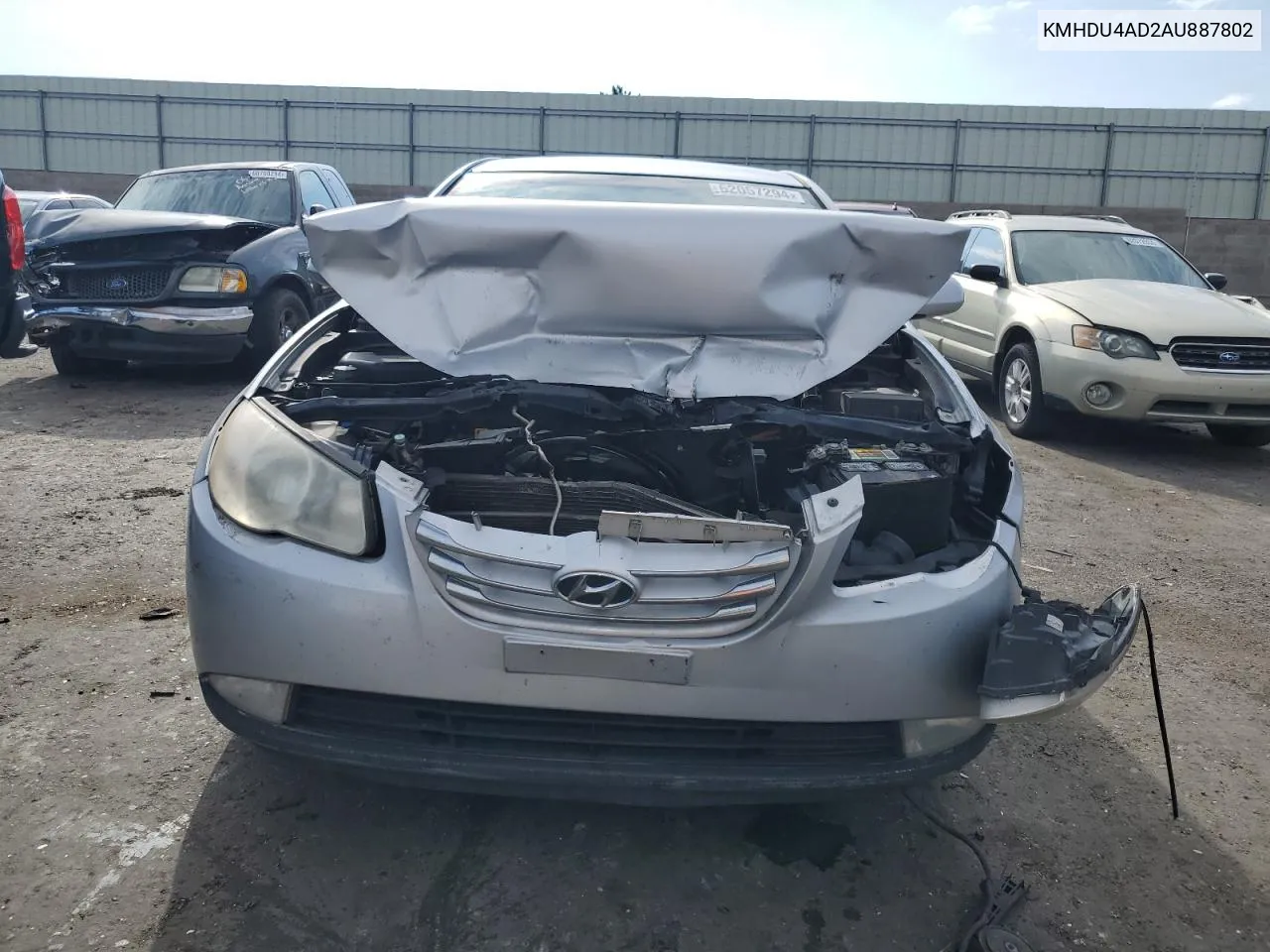 KMHDU4AD2AU887802 2010 Hyundai Elantra Blue