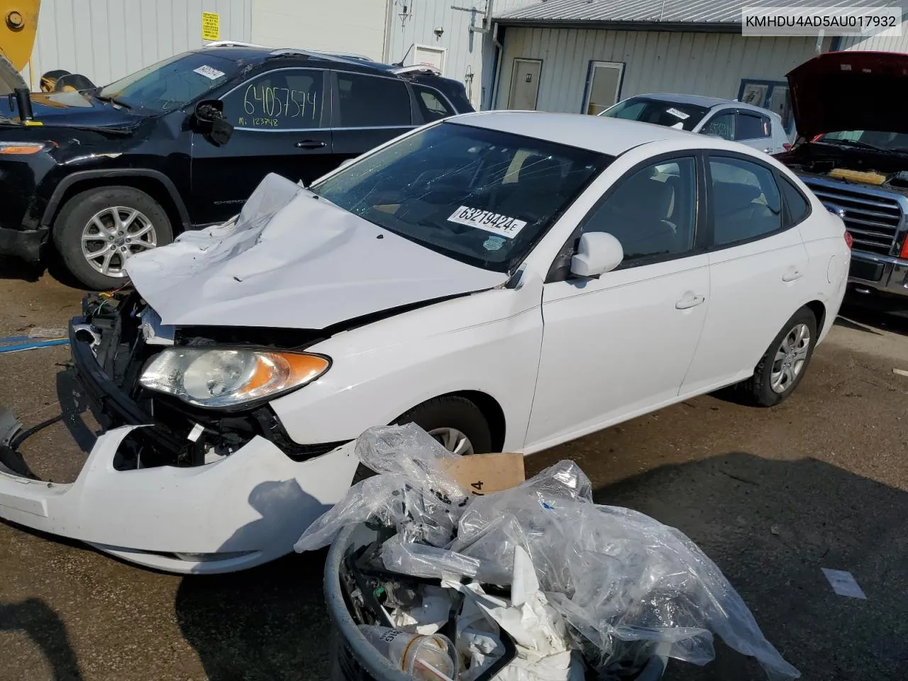 2010 Hyundai Elantra Blue VIN: KMHDU4AD5AU017932 Lot: 63219424